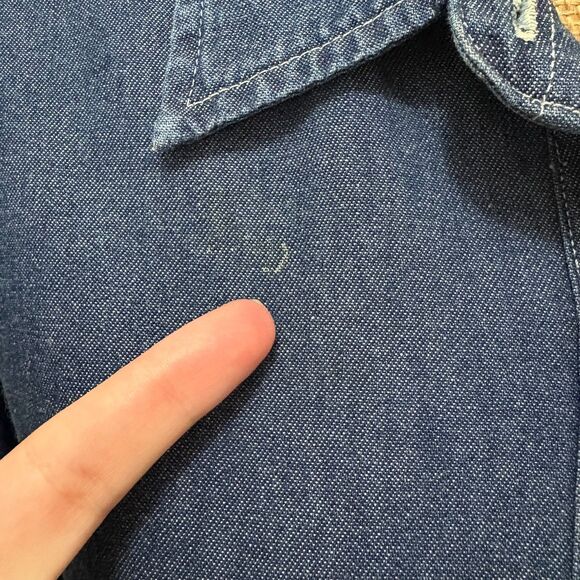 Vintage Port & Company Baylor Bears Denim Shirt Button Down Collegiate Size XL - Picture 2 of 5